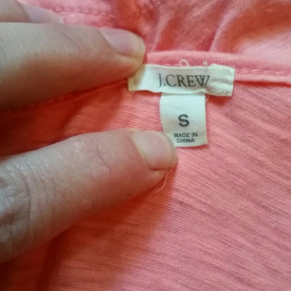 J.Crew pintuck v-neck pink t shirt Whisper cotton - Picture 4 of 4